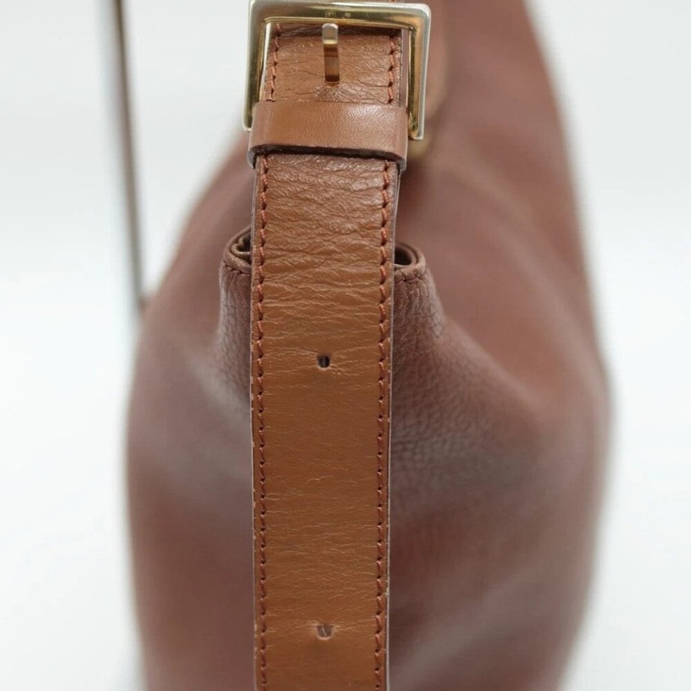 BURBERRY shoulder bag brown leather check authentic - Picture 8 of 16